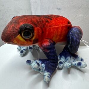 GANZ Red and Blue Frog Plush